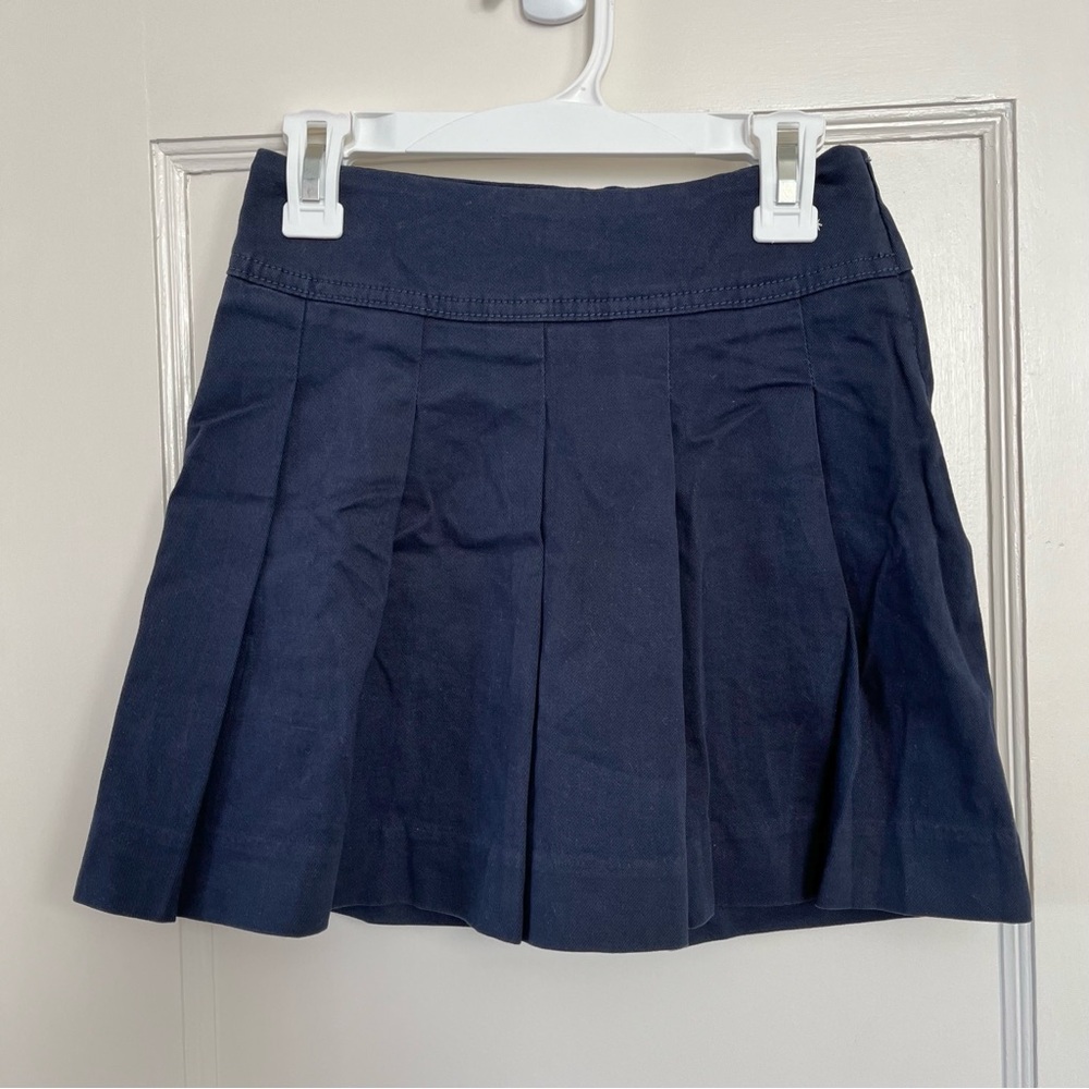 Children’s Place Girls Pleated Skirt Uniform Navy Blue Sz 6X/7